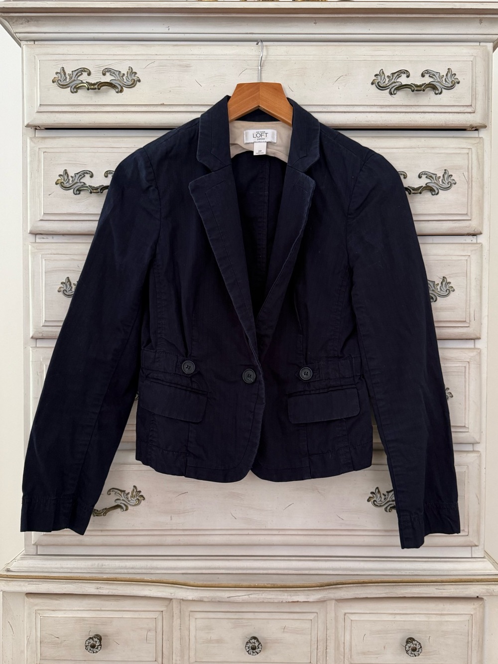 Loft Navy Cotton Jacket